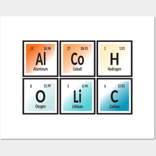 Alcoholic Periodic Table Posters and Art